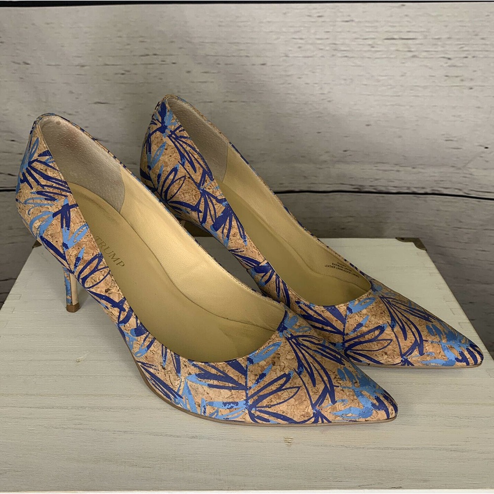 Ivanka Trump Boni 5 Pointed Toe Cork Pump Stiletto